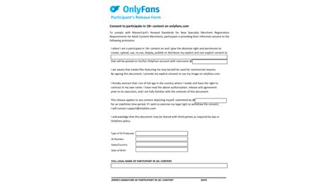 OnlyFans Release Form: How To Find & Submit The Form